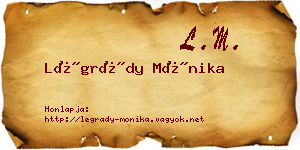 Légrády Mónika névjegykártya