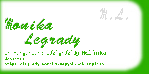 monika legrady business card